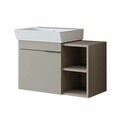 Dulap de baie cu chiuvetă, Hanah Home, Likya 72, 72x54x38.6 cm, PAL, Gresie