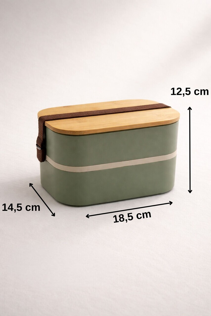Cutie pentru pranz, Hermia, 721CBL1306, Inox, Dimensiuni: 14,5 x 18,5 x 12,5 cm / 1000 ml, Verde - view 7