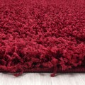 Covor Shaggy Louis Border, Decorino, 80x150 cm, polipropilena, rosu