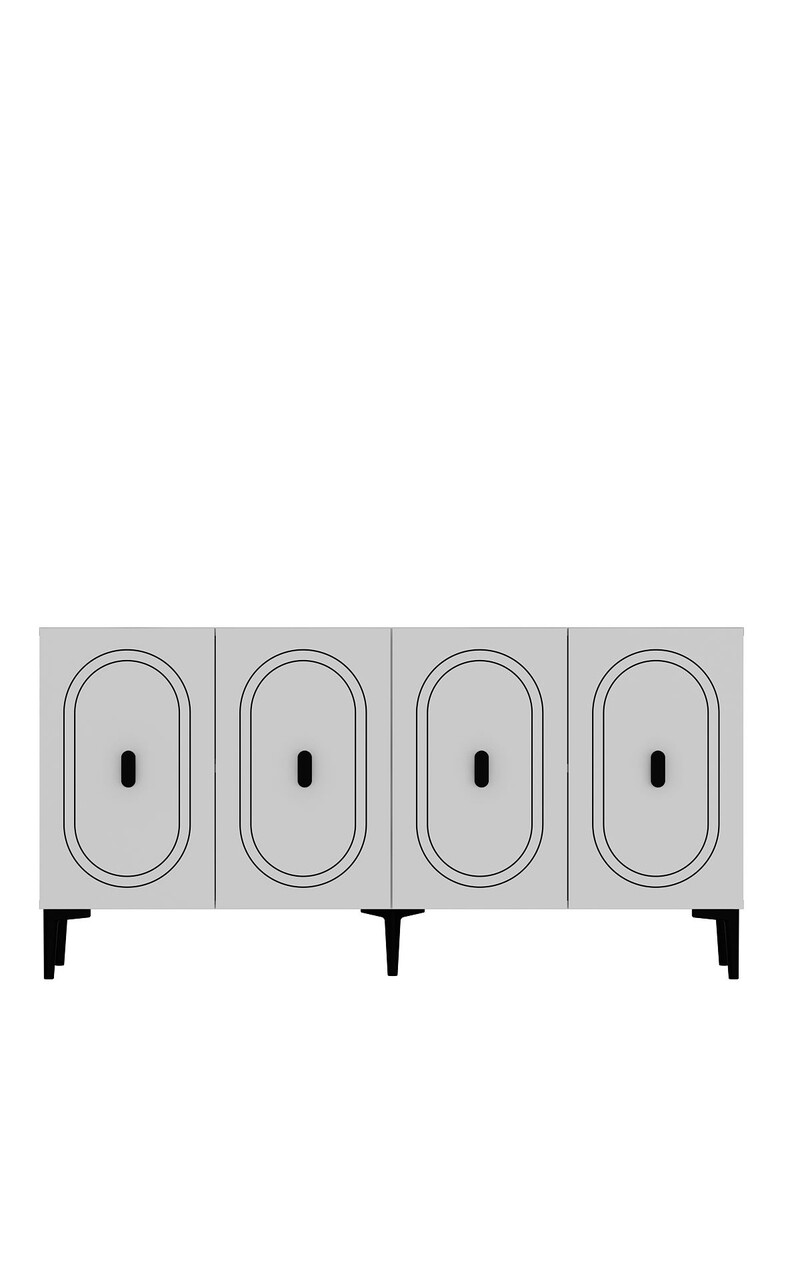 Consola, Hanah Home, Weny, 150x75x35 cm, PAL , Alb - view 3