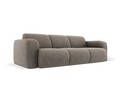 Canapea 3 locuri, Molino-140, Micadoni Home, 235x95x72 cm, tesatura chenille din poliester, gri