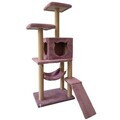Casă pentru pisici, Paws & Whiskers, Pandora, MATERIAL TEXTIL WELSOFT, Roz prafuit