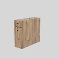 Dulap de baie cu sertar glisant Calencia, Kalune Design, 19x60x55 cm, natural