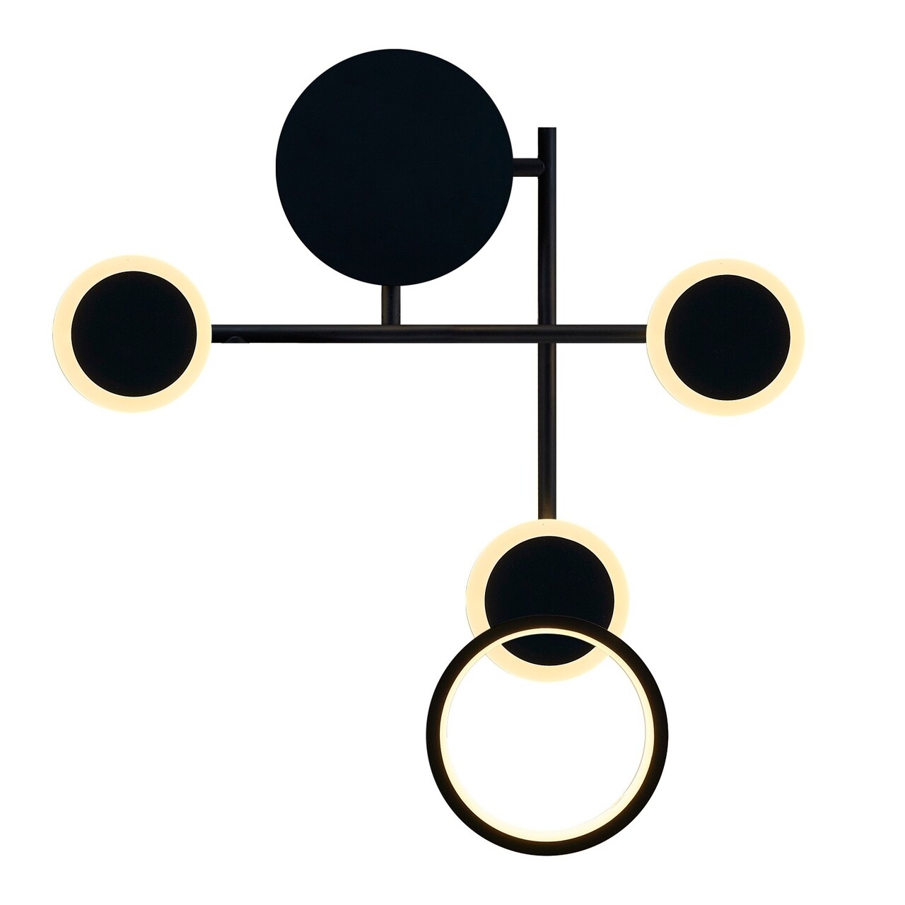 Aplica de perete, L1169 - Black, Lightric, 50 x 47 x 9 cm, LED, 20W, negru