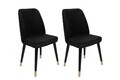Set scaune 4 piese, Nmobb, Hugo-366 V4, Metal, Negru