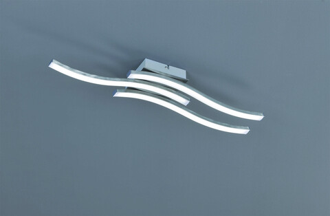 Plafoniera Route, RL, 56x12x7 cm, 5W, 3x SMD, metal, argintiu mat