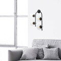 Aplica de perete, Fulgor, 942FLG2113, Metal, Negru