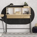 Birou, Elegance, Dustin, Stejar safir / negru