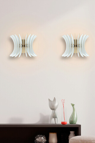Aplica de perete, FullHouse, 390FLH2102, MDF  , Alb
