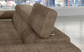 Coltar extensibil stanga 4 locuri ELTAP, Armd-16, Armando, 289x203x85 cm, lemn/poliester, bej/bej deschis