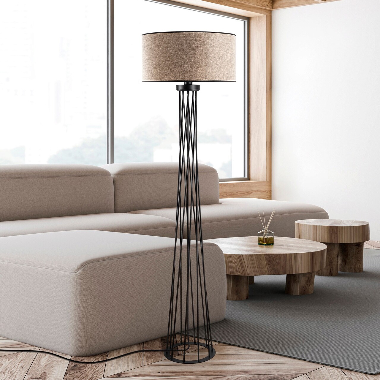 Lampadar, Fulgor, 942FLG1549, Metal, Alb - 1 | YEO