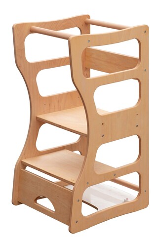 Turnul Educațional, Sweetie, Twinn, 40x83x45 cm, 100% PLACAJ DE FAG, Natural