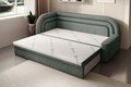 Canapea extensibila brat stanga 3 locuri, ELTAP, Fabillo, 223x86x80 cm, lemn/poliester, verde