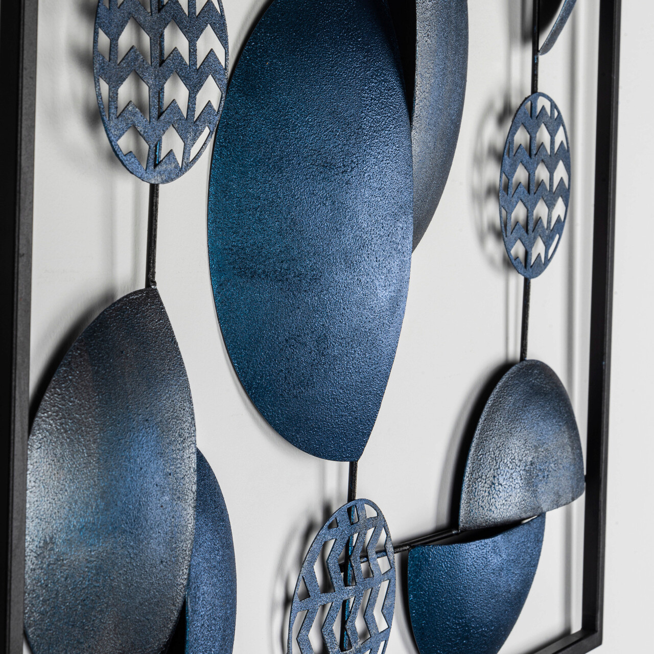 Decoratiune de perete, Aurora - CH101-5, metal, 55 x 55 cm, multicolor - view 4