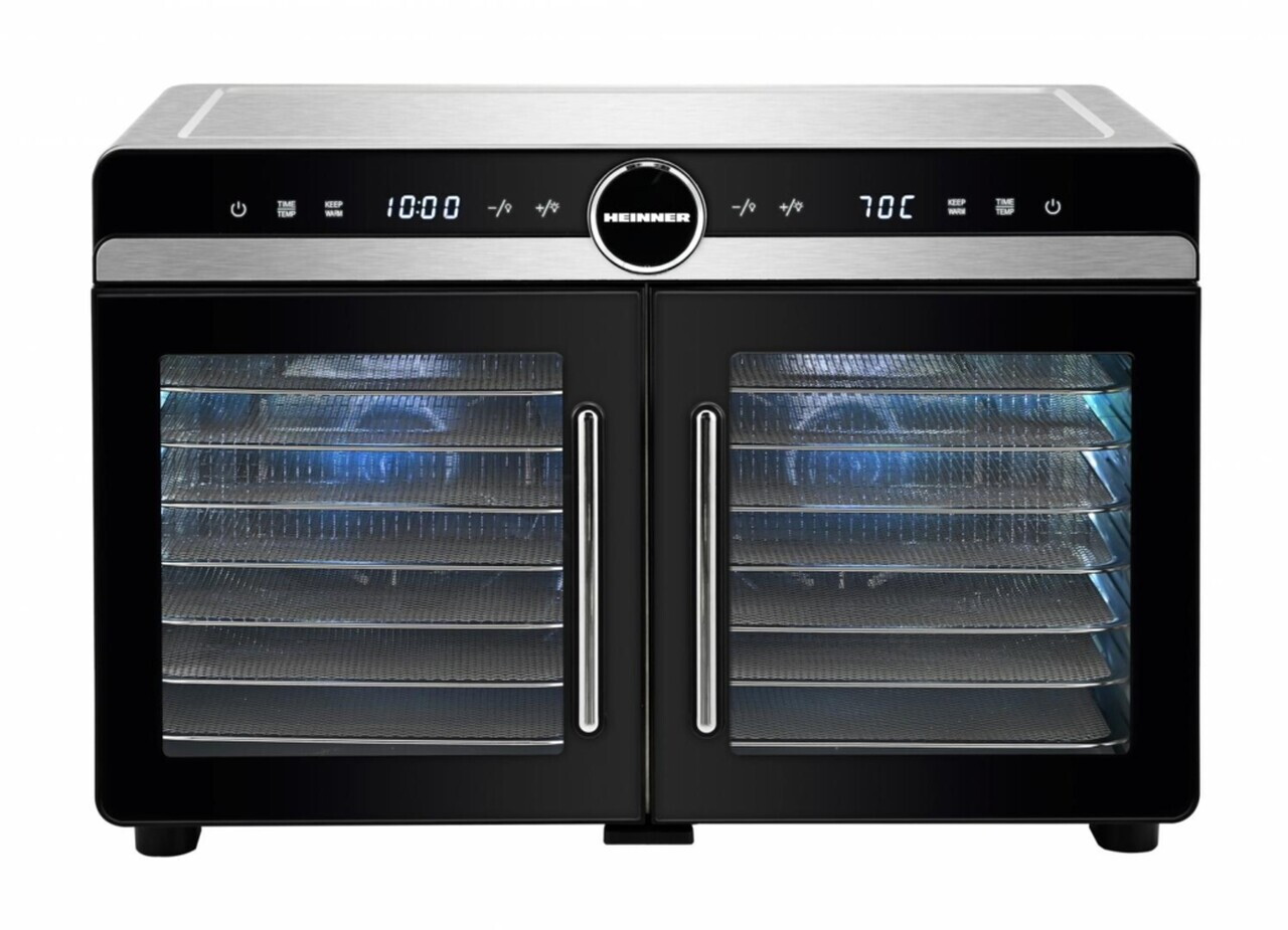 Deshidrator fructe si legume DualDry Elite, Heinner, 1200-1400W, argintiu/negru - view 7