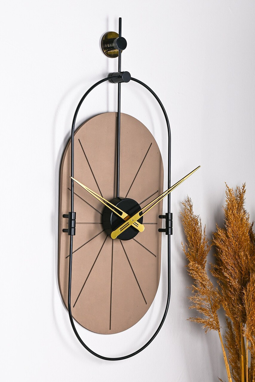 Ceas de perete Sntr MDF dublu strat Maro / Negru