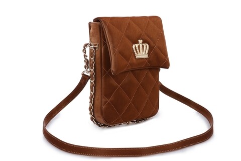 Geanta juicy couture 352, 16x4x23 cm, piele ecologica, tan