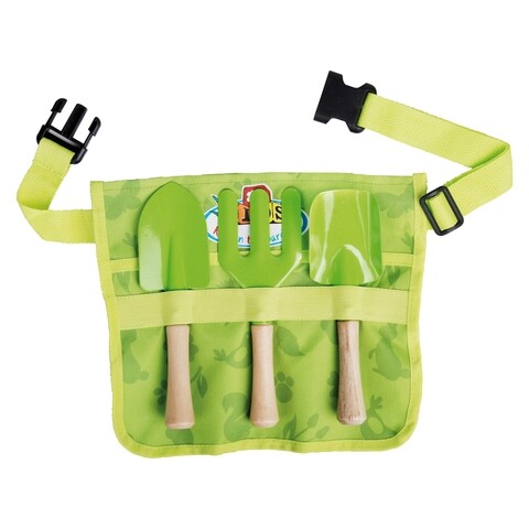 Poza Set centura cu accesorii gradinarit pentru copii, Esschert, panza/plastic/poliester, verde