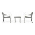 Set mobilier de gradina 3 piese, Auri, Bizzotto, grej
