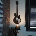 Decoratiune de perete, Electric Guitar, Dimensiune: 33 x 99 cm (1 bucată), Negru