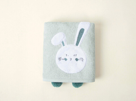 Prosop pentru bebelusi, Irya Home, Bunny, Bumbac, Verde menta