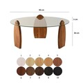 Masuta de cafea, Neostill, Surf, Castaniu / Transparent