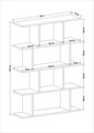Biblioteca Harmon, Colman, 90x25x127.4 cm, natural