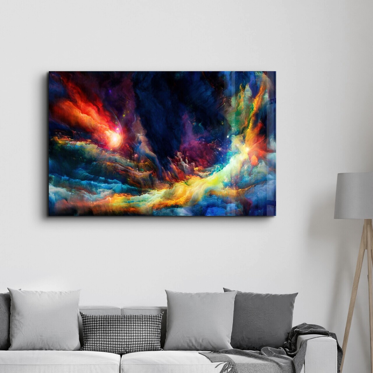 Tablou decorativ, CAM-3088, Dimensiuni: 70 x 110 cm, Multicolor — imaginea 3