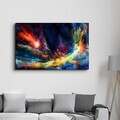 Tablou decorativ, CAM-3088, Dimensiuni: 70 x 110 cm, Multicolor