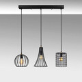 Lustra, Fulgor, 942FLG1251, Metal, Negru/Maro antic