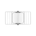 Uscator de rufe, Brabantia, Hangon Metallic, 15 m capacitate de uscare, otel, gri metalizat