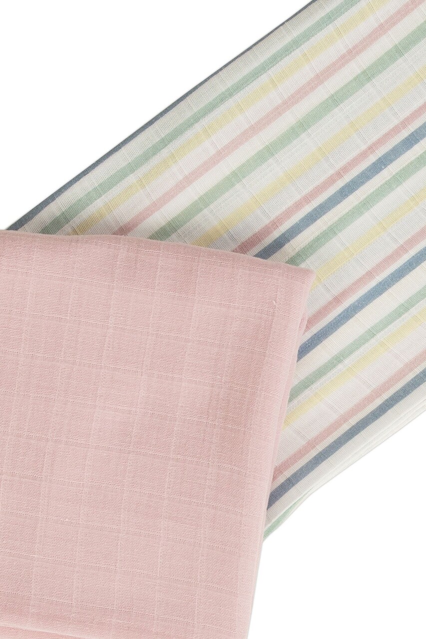 Set prosoape pentru bebeluși, JR Mori, M000008115, Bumbac, Roz - 1 | YEO