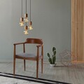 Scaun, Fairfax, Albero43, 62x44x80 cm, Lemn de fag , Nuc / Negru / Alb