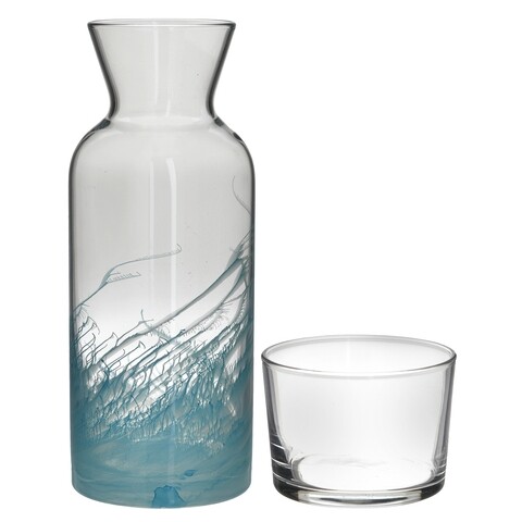 Set carafa si pahar, InArt, 700 ml, sticla