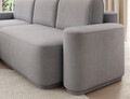 Coltar extensibil stanga 4 locuri ELTAP, Aurumm, 285x180x92 cm, lemn/poliester, gri inchis