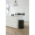Cos de gunoi cu pedala, Brabantia, Bo Pedal, 2x30 L, 36.3x54.1x65.2 cm, otel, negru mat