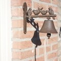 Clopot de intrare, Esschert, Birds, 11.1 x 21.8 x 19.1 cm, fier forjat/bumbac