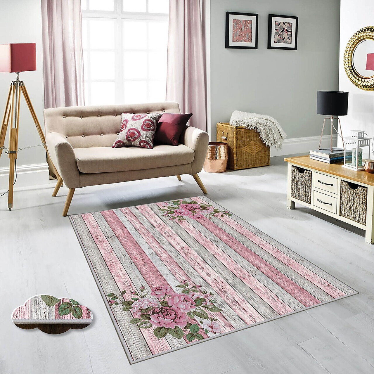 Covor Eexfab479 100x150 cm Poliester Multicolor