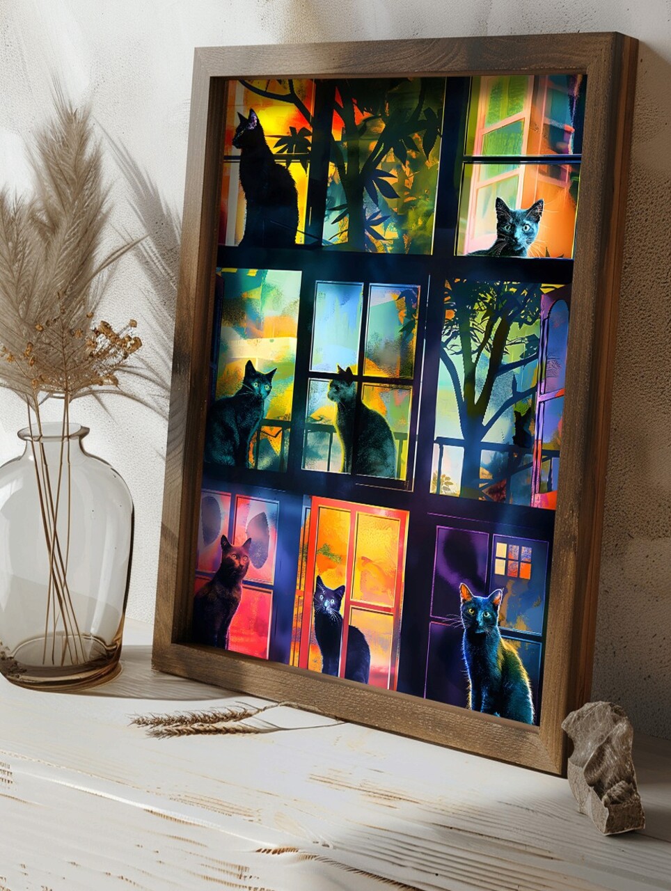 Tablou decorativ, GE026-L, Lemn, Multicolor - view 5