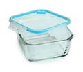 Caserola patrata cu capac, Snips, Lock Glass, 0.8 L, sticla