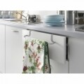 Suport prosoape pentru dulap Galileo, Metaltex, 30x8x5 cm, metal/invelis Polytherm, argintiu