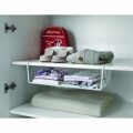 Coș suspendat Babatex, Metaltex , 50x26x14 cm, metal/invelis de polytherm, alb