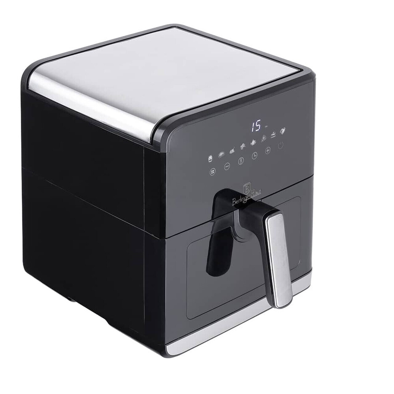 Friteuza cu aer cald si fereastra Berlinger Haus, Matte Black, 7.5 L, 1700W, negru - imagine 3