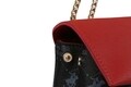 Geanta Beverly Hills Polo Club, 623, piele ecologica, negru/rosu