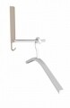 Agatatoare cuier pliabil Gamma, WENKO, 1.5 x 2.5 x 18 cm, metal cromat/plastic/magnet, bej/argintiu