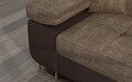 Coltar extensibil dreapta 4 locuri ELTAP, Armd-03, Armando, 289x203x85 cm, lemn/poliester, bej inchis/maro