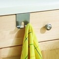 Cuier pentru usa Forma, iDesign, 2 agatatori, 7x5.5x6.5 cm, inox