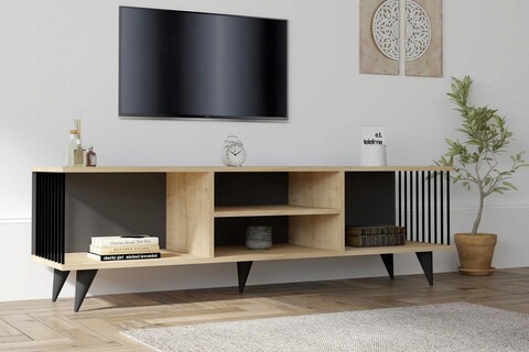 Comoda tv, asse home, josef, 160x48.6x40 cm, maro