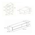 Set mobilier living, Puqa Design, Gaye, PAL, Nuc/Alb
