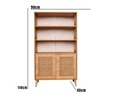 Corp biblioteca, Wolina, Hazeran Bookshelf, 40x90x110 cm, Lemn de carpen, Stejar